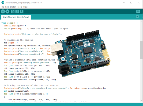 Unleashing the neurons of the Arduino 101