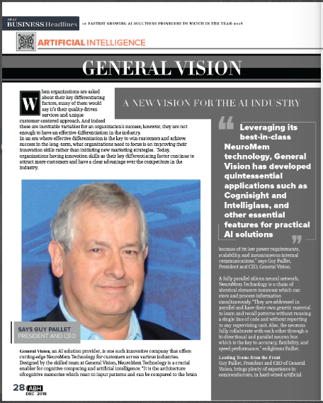 General Vision featured in APAC Business Journal